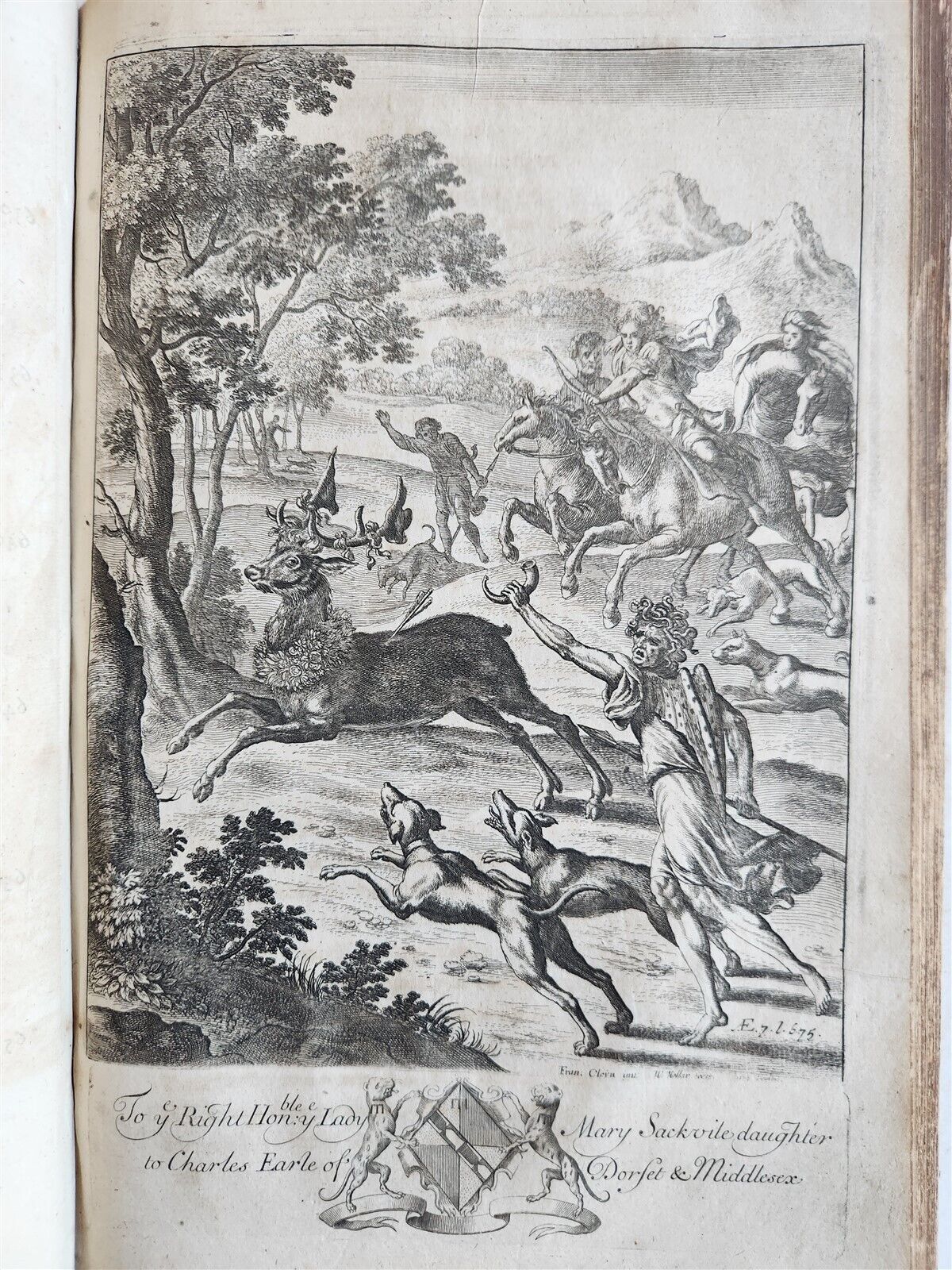 1697 WORKS of VIRGIL by DRYDEN antique ILLUSTRATED w/ 101 AMAZING PLATES