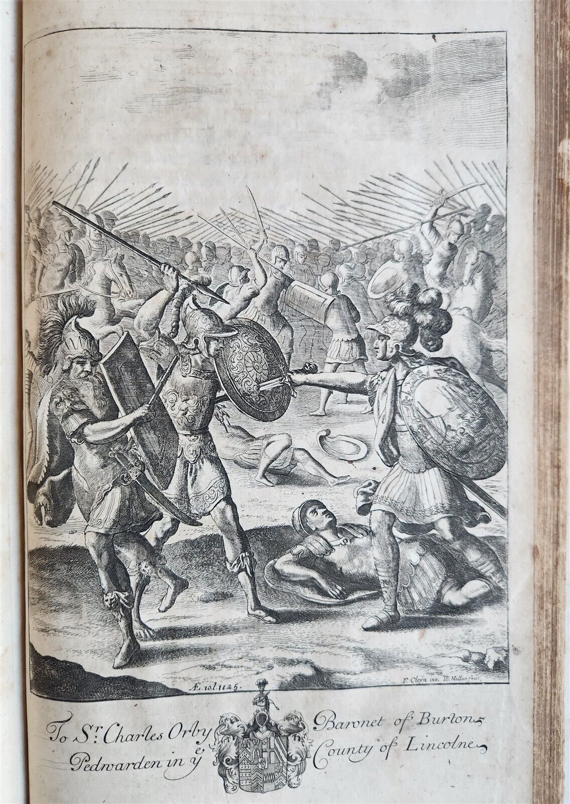 1697 WORKS of VIRGIL by DRYDEN antique ILLUSTRATED w/ 101 AMAZING PLATES