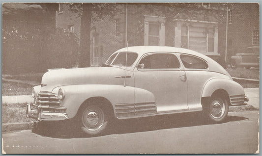 1947 CHEVROLET FLEETMASTER VINTAGE POSTCARD