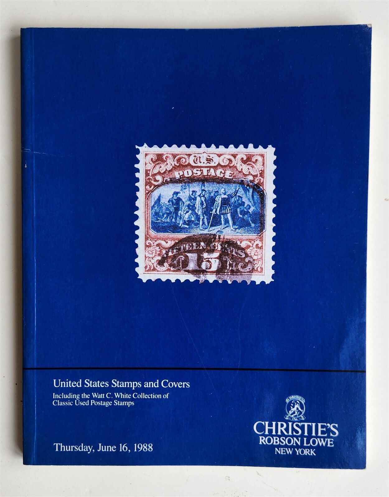 CHRISTIE'S AUCTION CATALOG UNITED STATES STAMPS & COVERS 1988