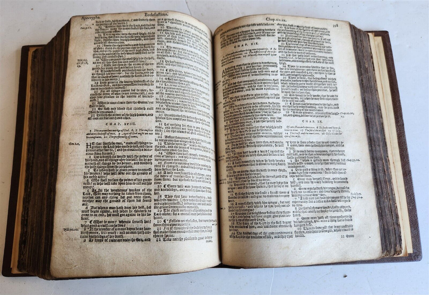 1608 BIBLE in ENGLISH antique Old & New Testament printed by ROBERT BARKER
