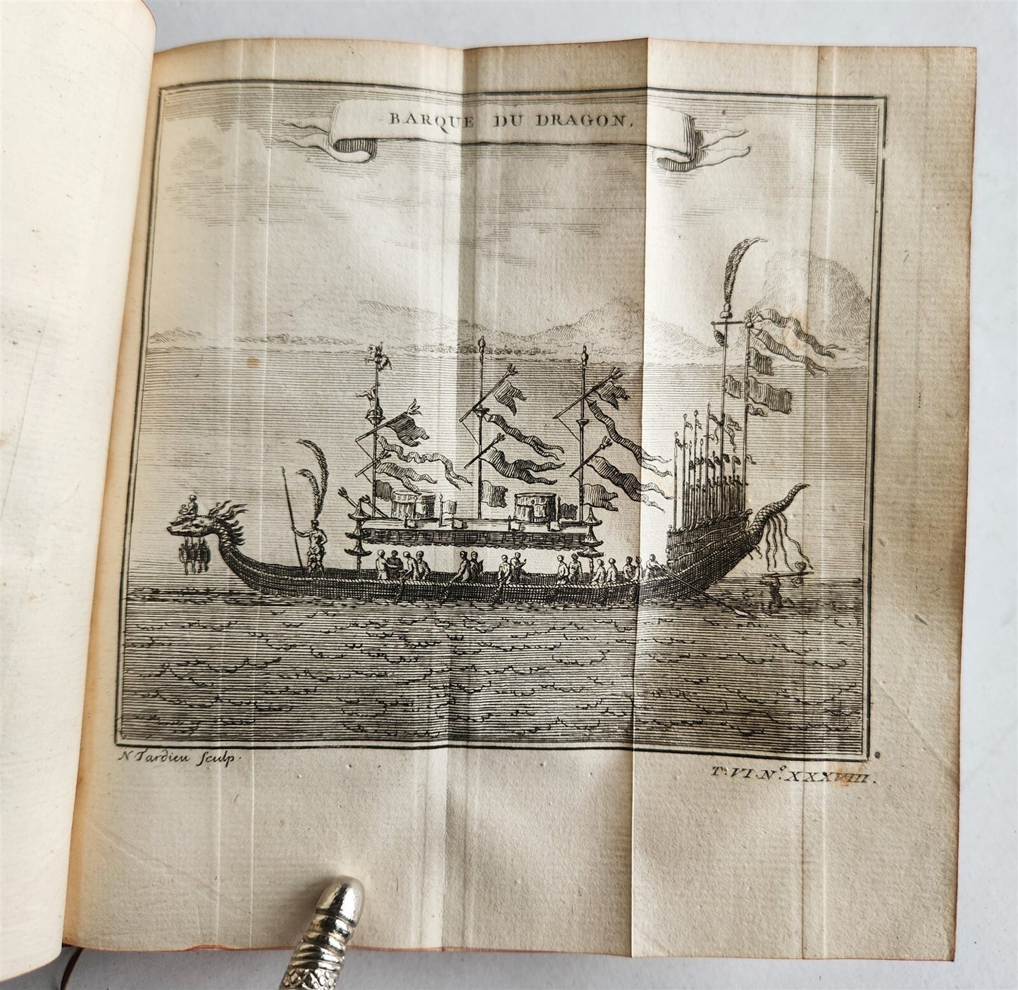 1749 HISTOIRE des VOYAGES antique Vol.22 CHINA TRAVELS illustrated