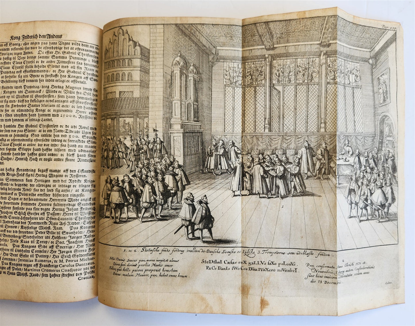 1680 CHRONICLE of DENMARK antique FULLY ILLUSTRATED rare Peder Hanson Resen