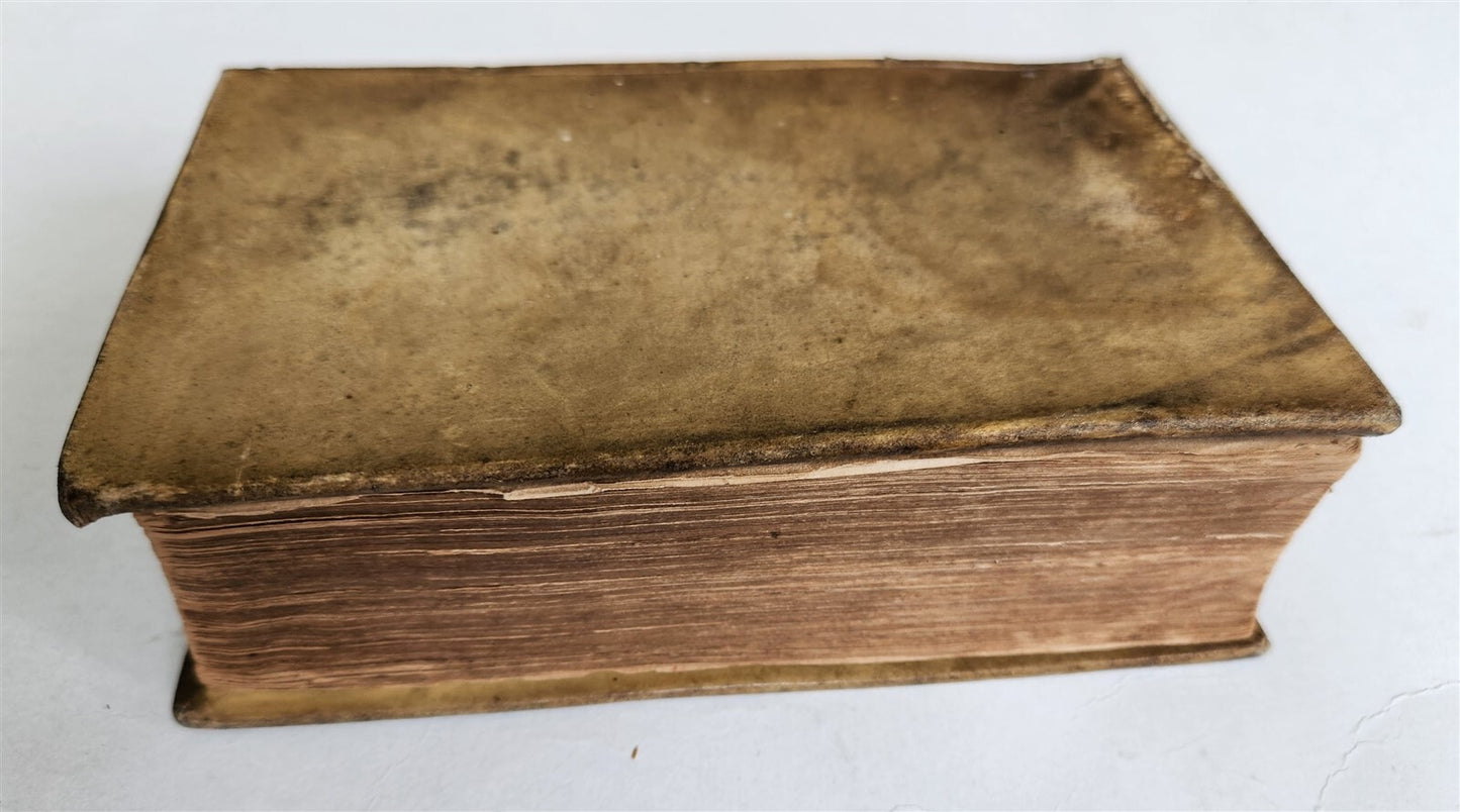 1728 MYTHOLOGY ILLUSTRATED GERMAN GODS ANTIQUE vellum bound