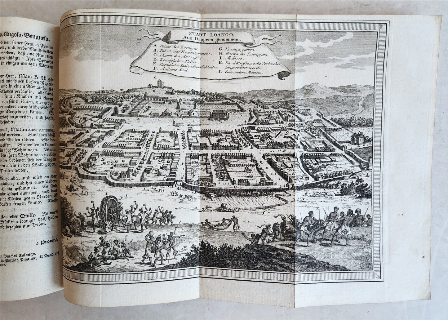 1749 TRAVELS HISTORY ILLUSTRATED antique AFRICA Guinea Benin Angola Loango Congo