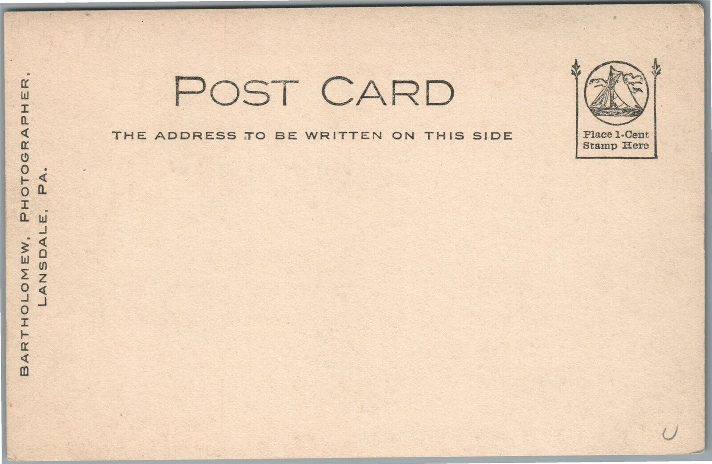 CHALFONT PA LUTHERAN CHURCH ANTIQUE REAL PHOTO POSTCARD RPPC