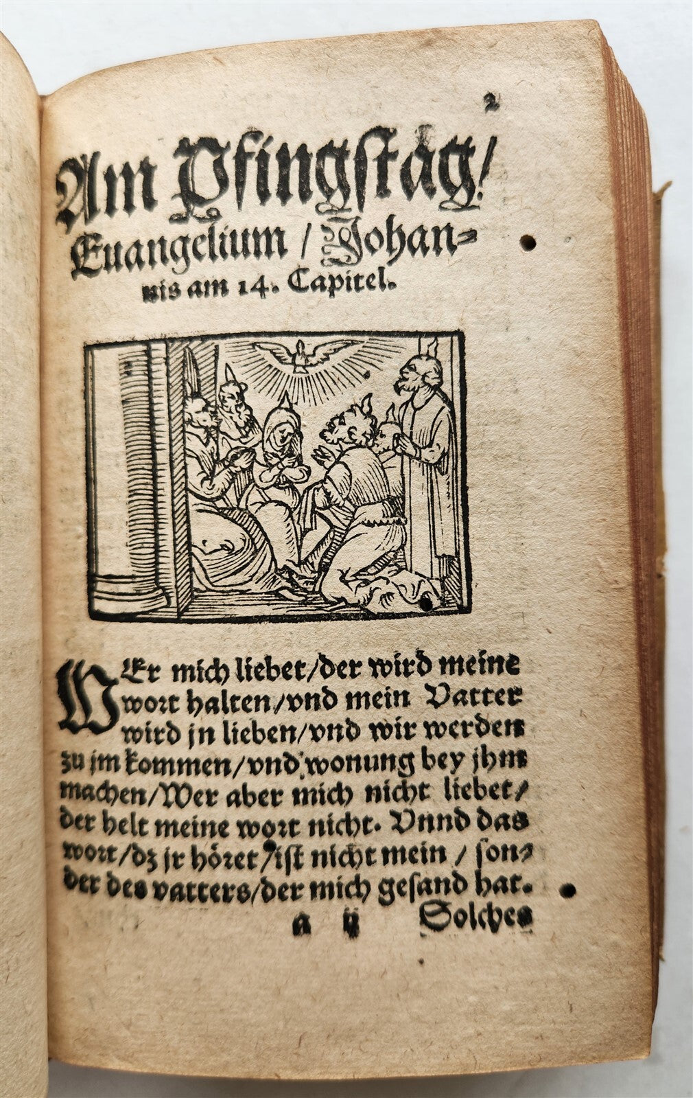 1566 MELANCHTHON Philippe Postill uber die Evangelia ANTIQUE pigskin ILLUSTRATED