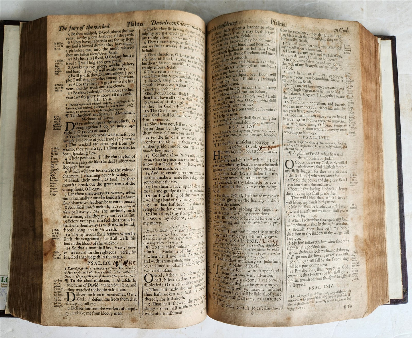 1688 BIBLE in ENGLISH KING JAMES FOLIO antique OLD & NEW TESTAMENT