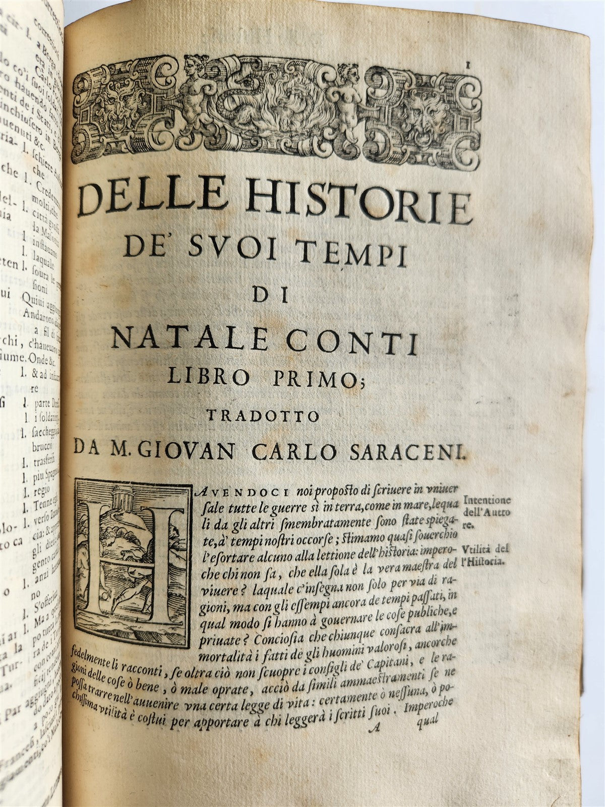 1589 HISTORY of ITALY by NATALE CONTI 2 VOLS antique VELLUM BOUND 16th CENTURY