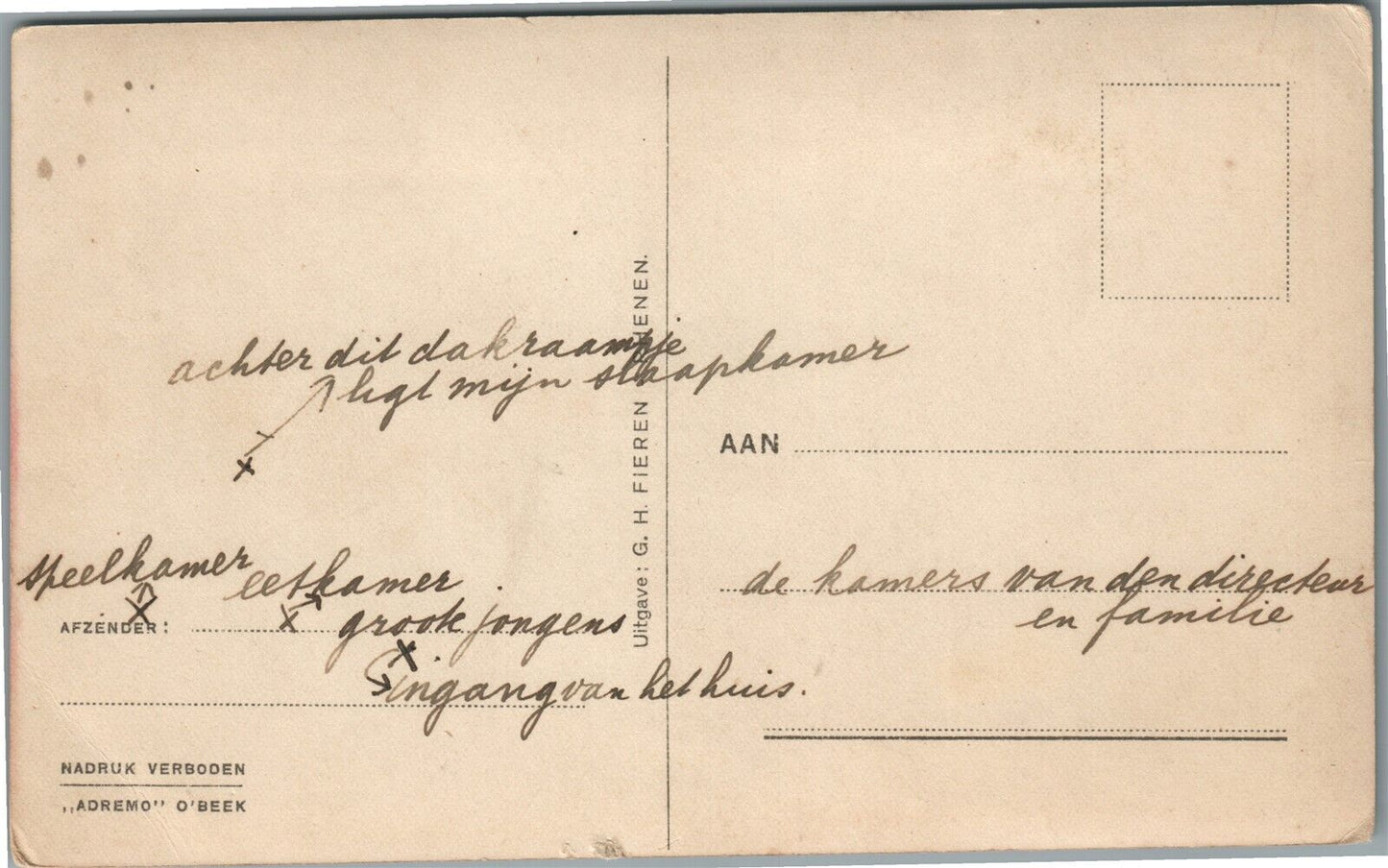 NETHERLANDS MED.PAED. INSTITUUT HEIMERSTEIN VINTAGE REAL PHOTO POSTCARD RPPC