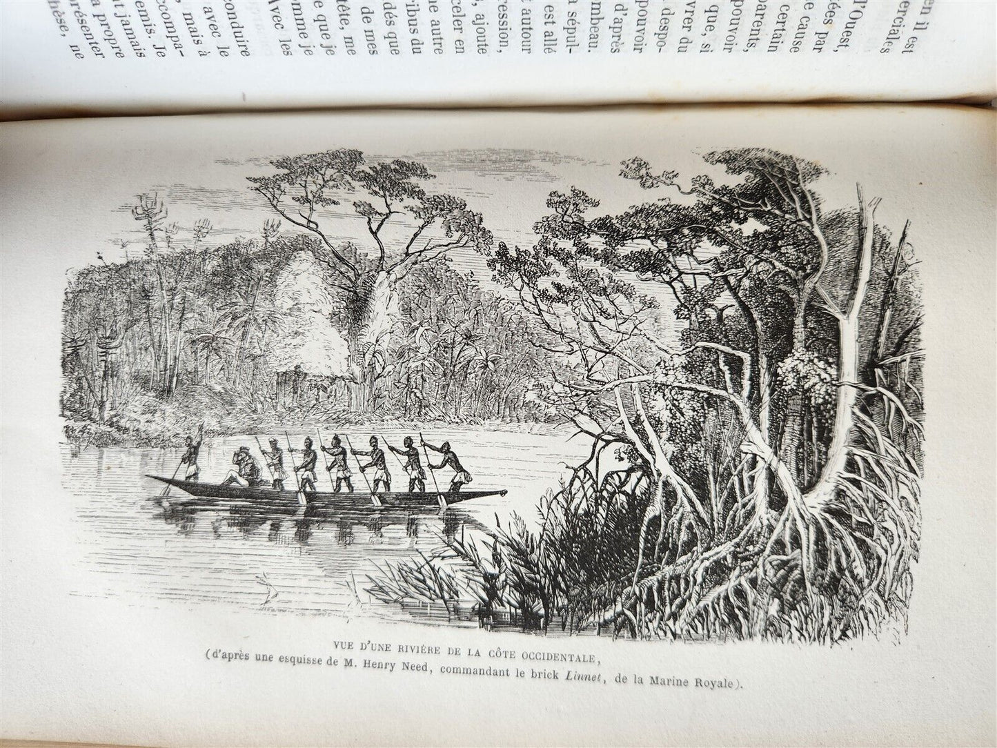 1859 EXPLORATIONS L'AFRIQUE et AUSTRALE LIVINGSTONE VOYAGES antique ILLUSTRATED