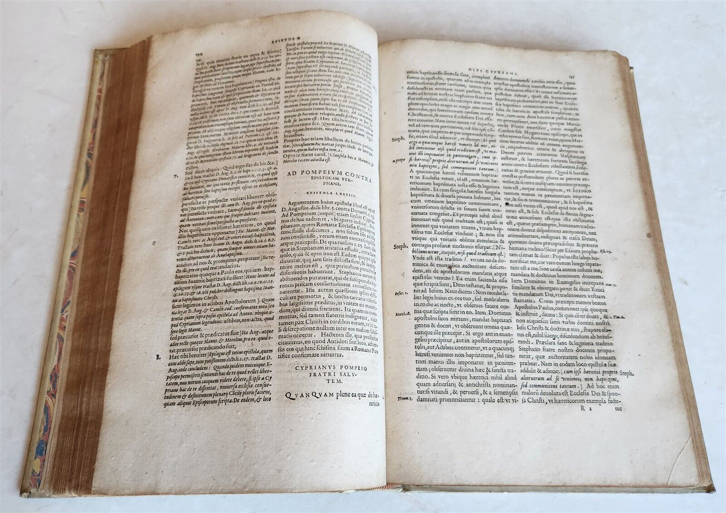 1568 WORKS of CYPRIAN Bishop of Carthage antique 16th CENTURY FOLIO VELLUM BOUND