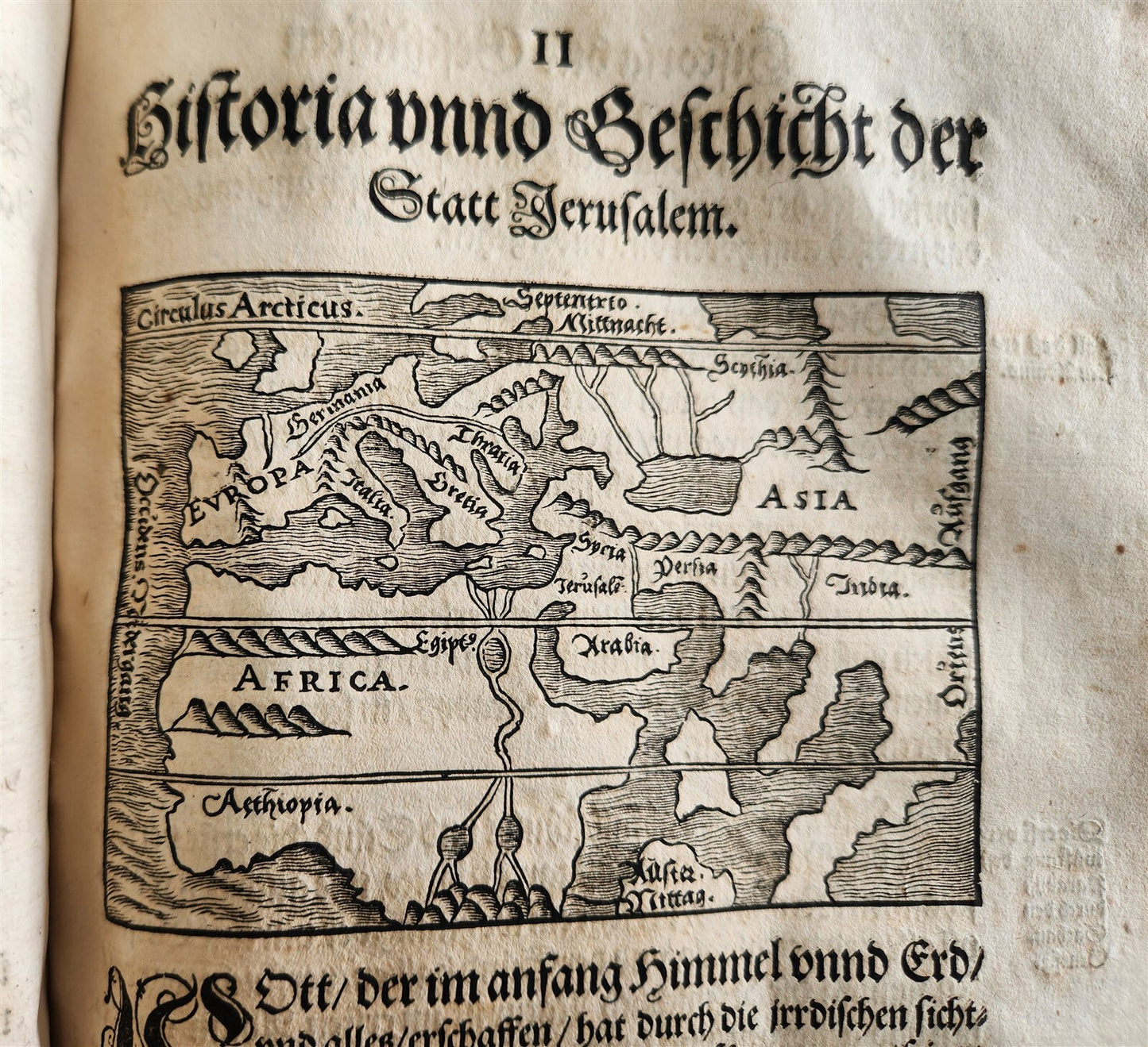 1563 JERUSALEM ANCIENT CAPITAL of JEWS antique ILLUSTRATED FOLIO in GERMAN