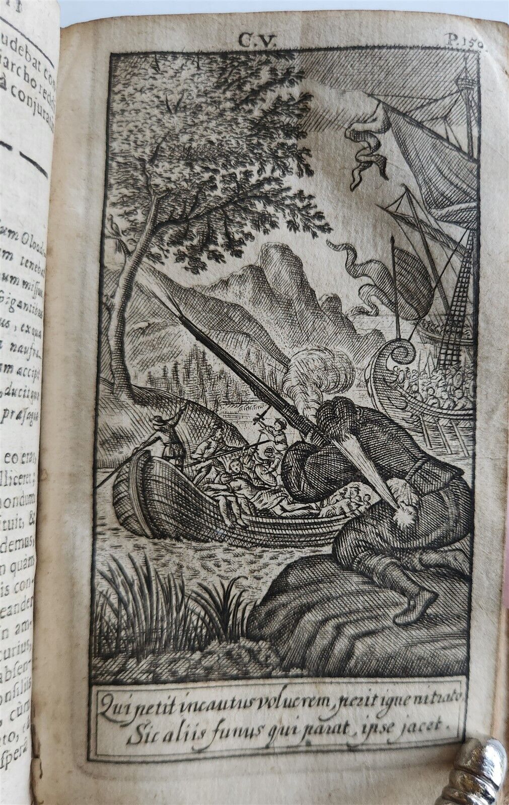 1724 ILLUSTRATED POLITICAL NOVEL antique Joannis Barclaii Argenis
