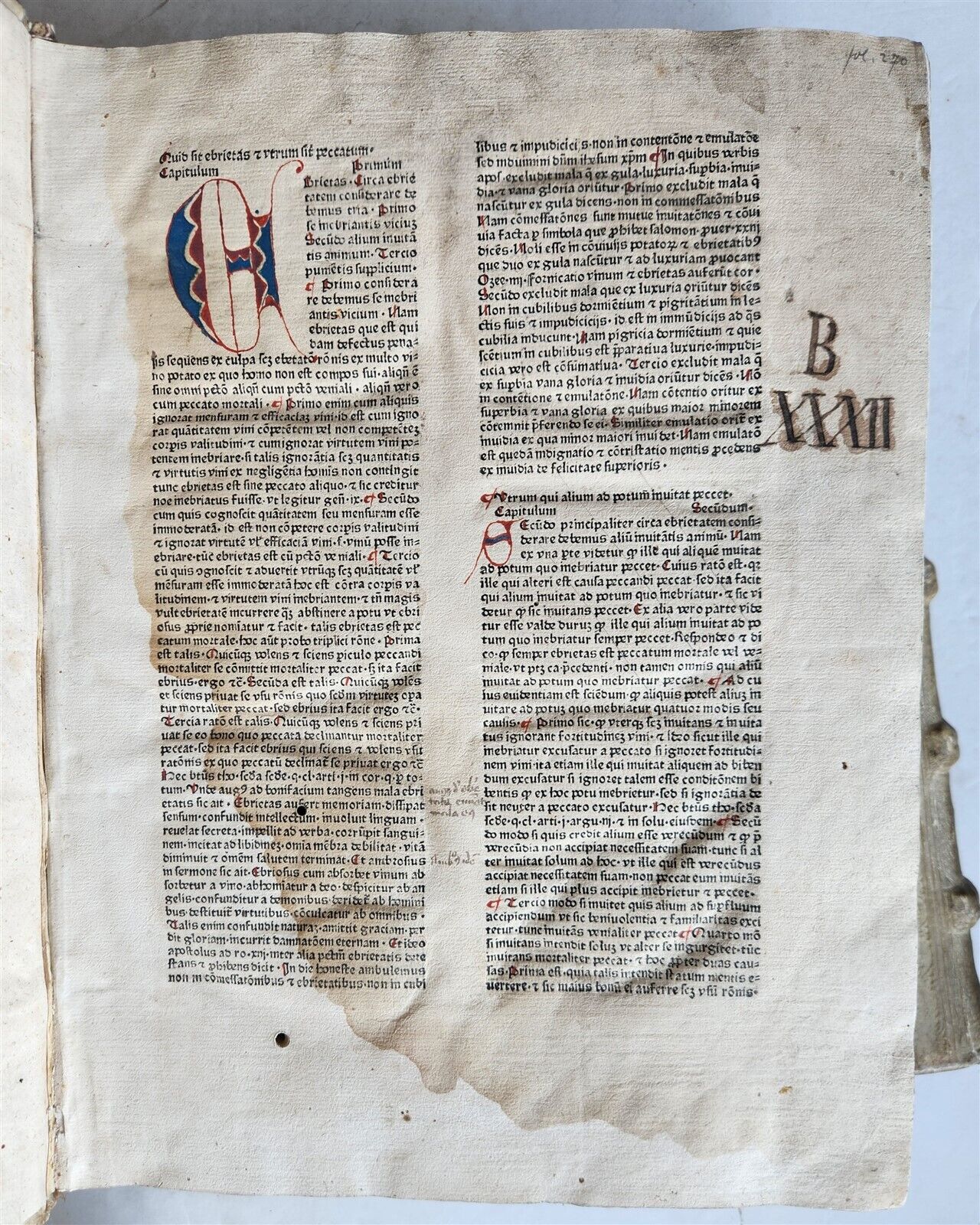 1470s INCUNABULA AMAZING 3 VOLUMES FOLIO SET antique INCUNABLE Pantheologia