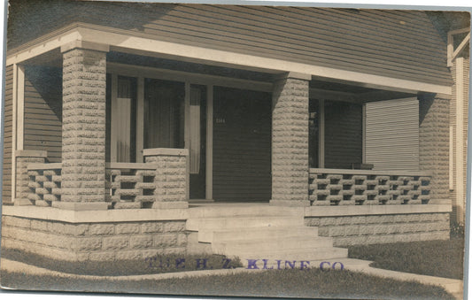 INDIANAPOLIS IN THE H.Z. KLINE CO. ANTIQUE REAL PHOTO POSTCARD RPPC
