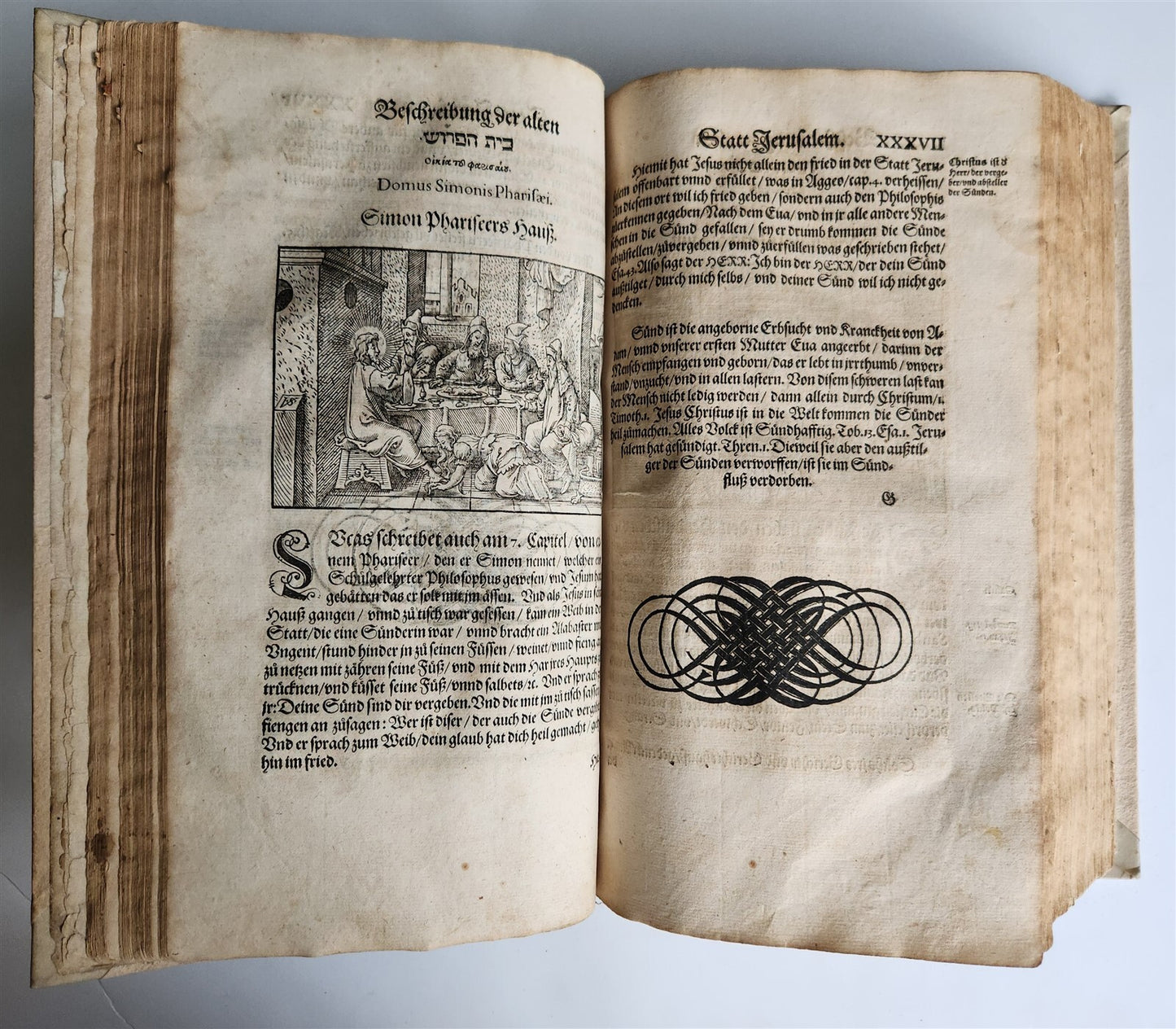 1563 JERUSALEM ANCIENT CAPITAL of JEWS antique ILLUSTRATED FOLIO in GERMAN