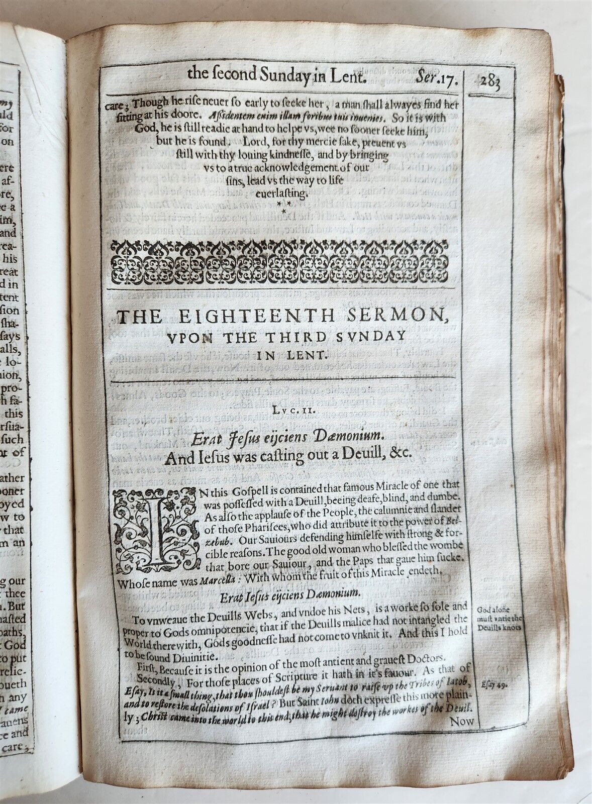 1629 SERMONS by FONSECA antique in ENGLISH