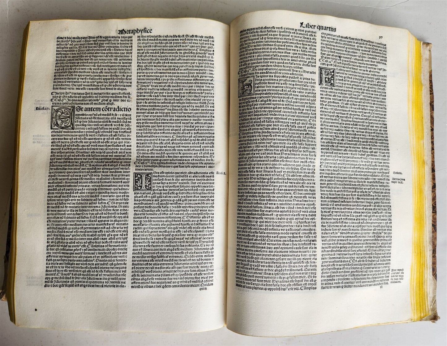 1517 POST-INCUNABULA ALBERTUS MAGNUS antique METAPHYSICA SCIENCE PHILOSOPHY