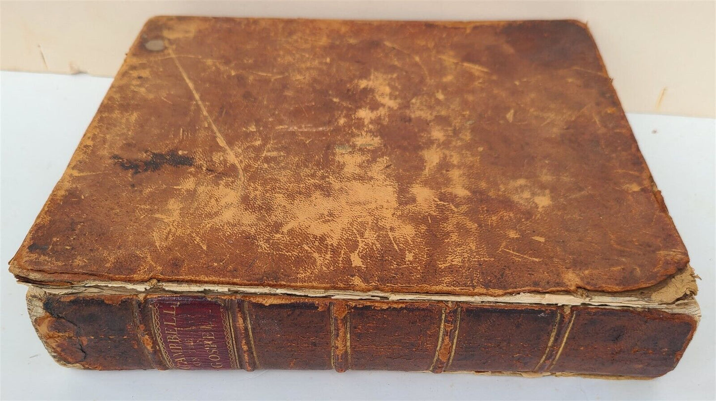 1796 FOUR GOSPELS by G. CAMPBELL antique ENGLISH BIBLE AMERICANA Philadelphia