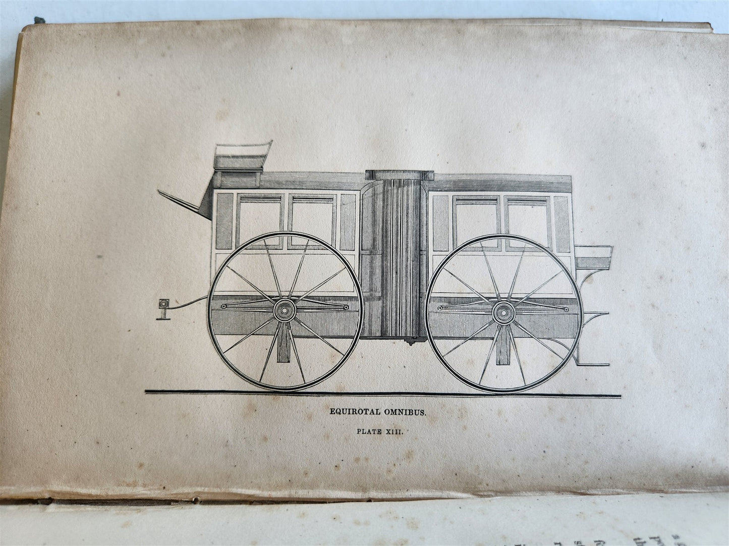 1837 ENGLISH PLEASURE CARRIAGES by William Bridges Adams antique ILLUSTRATED