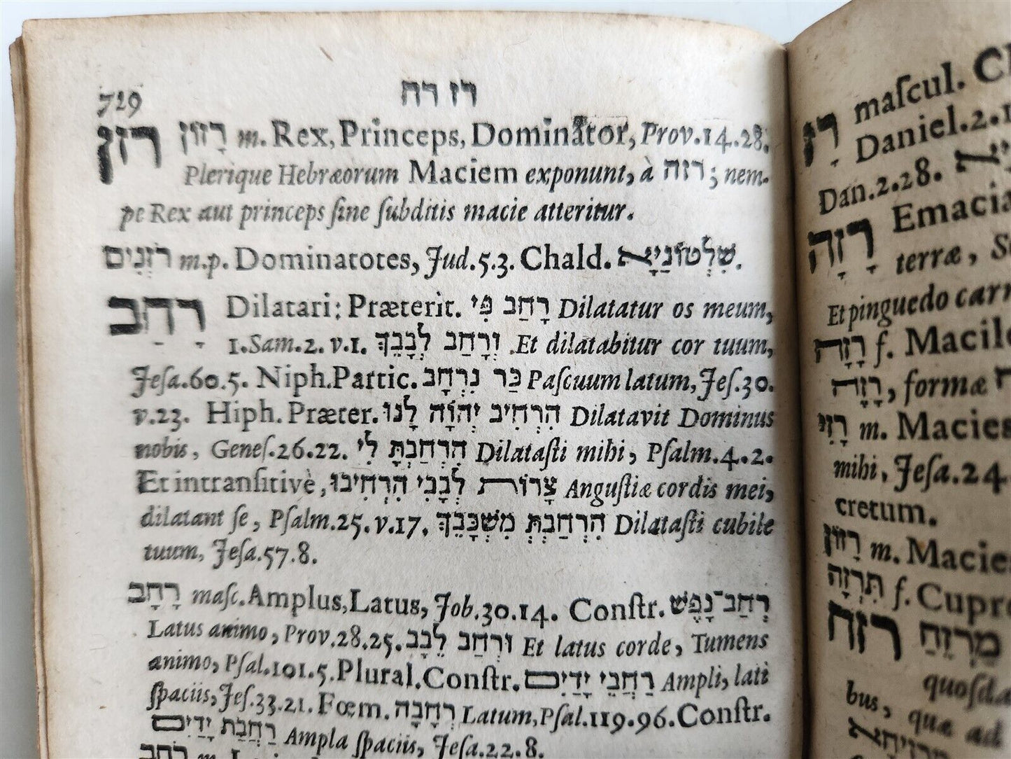 1676 LEXICON HEBRAICUM & CHALDAICUM antique by Johannis Buxtorf Judaica