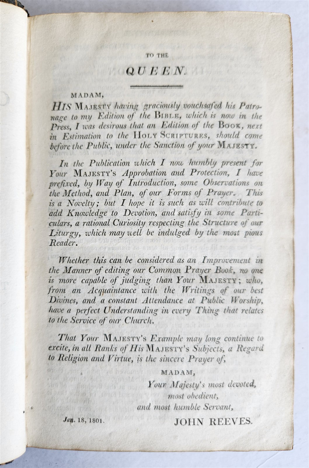 1807 BOOK of COMMON PRAYER w/ PSALTER, or PSALMS of DAVID antique in ENGLISH