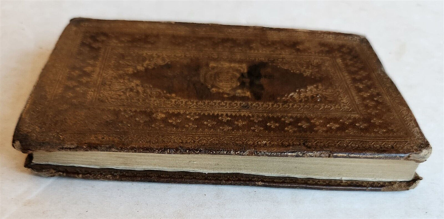 1662 ART OF EMBLEMS antique 17th CENTURY STUNNING BINDING illustrated