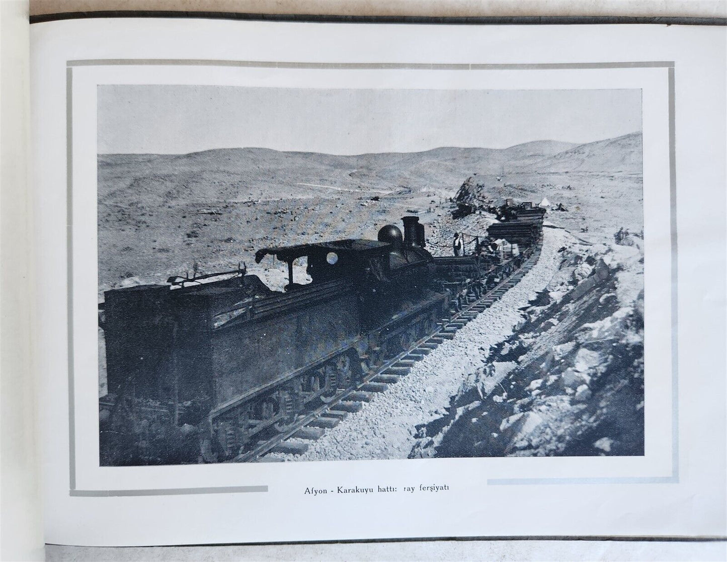 1935 TURKISH RAILWAYS MEMORIAL ALBUM antique FULLY ILLUSTRATED