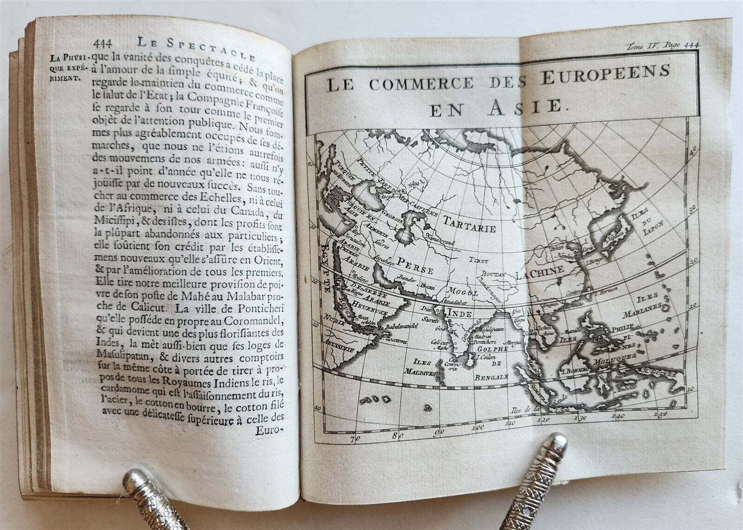 1739 SPECTACLE DE LA NATURE antique ILLUSTRATED w/ ASTRONOMY PLATES & MAPS