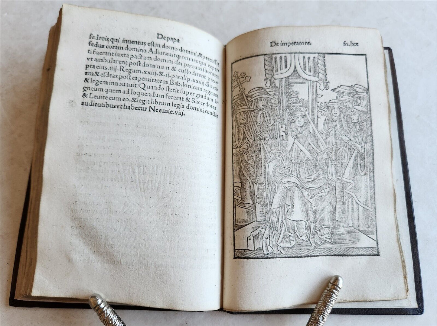 1509 POST-INCUNABULA ILLUSTRATED antique Quadruvium Ecclesie Quattuor by J.HUG