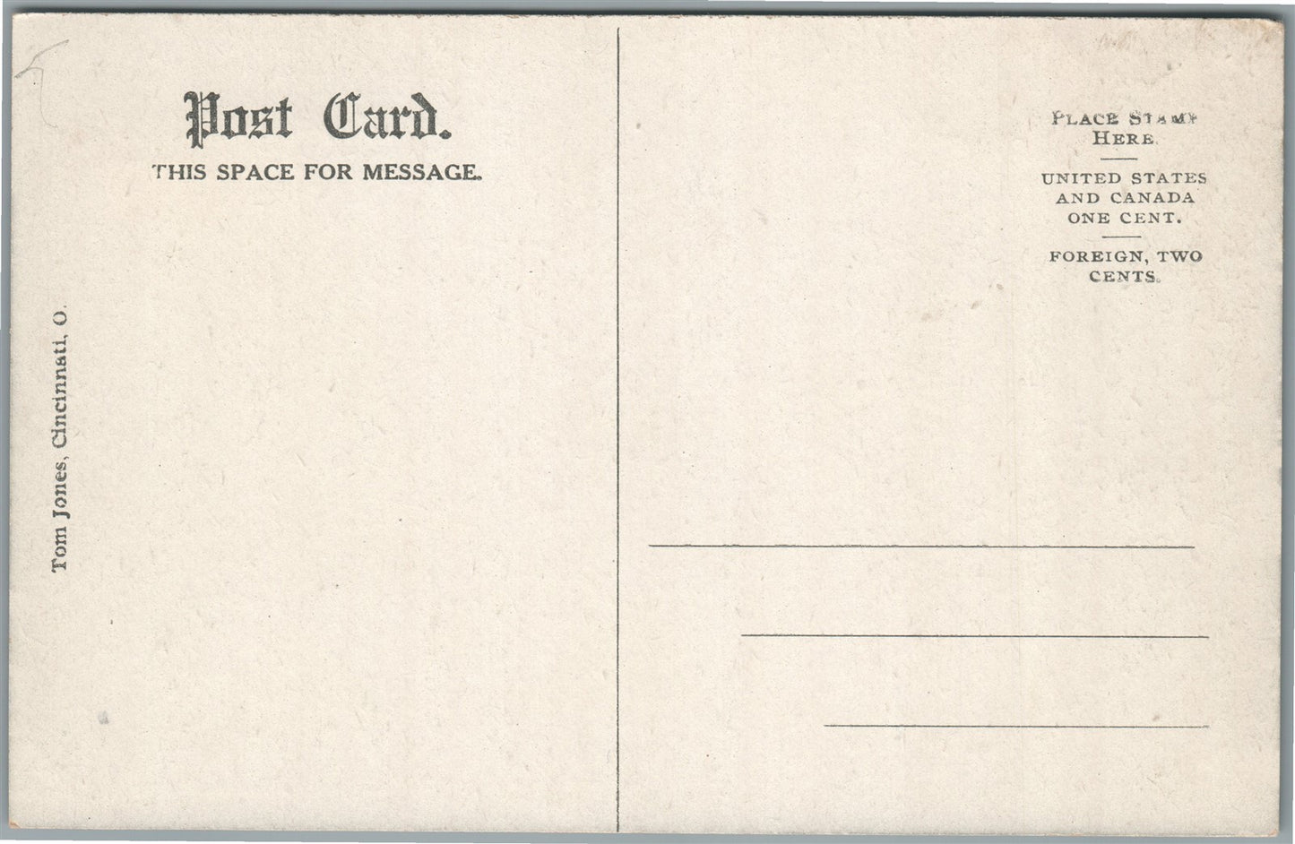 SOUTH BEND IN NOTRE DAM ANTIQUE POSTCARD