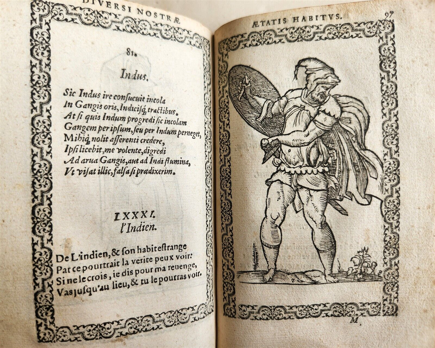 1572 FAMOUS COSTUME WORK Jacobi Sluperii antique ILLUSTRATED w/119 WOODCUTS RARE
