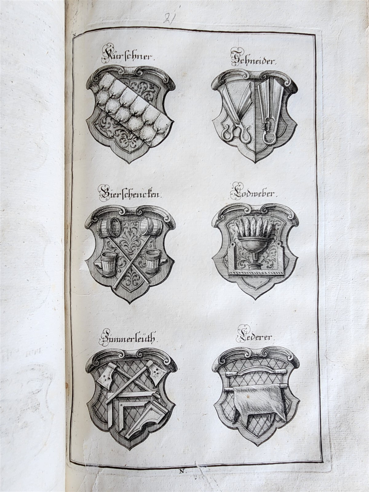 1725 HISTORY of Holy Roman Empire' CITY of AUGSBURG REGIMENT antique ILLUSTRATED