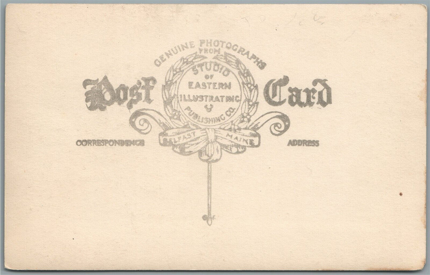 BRIGHTON ME VILLAGE ANTIQUE REAL PHOTO POSTCARD RPPC