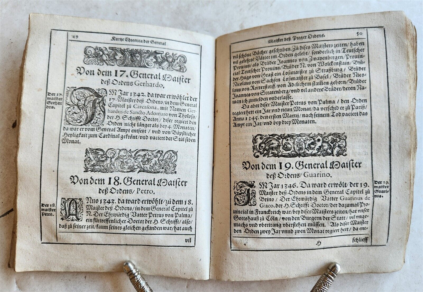 1596 HISTORICAL DESCRIPTION SHORT CHRONICLE of DOMINICAN ORDER antique VELLUM