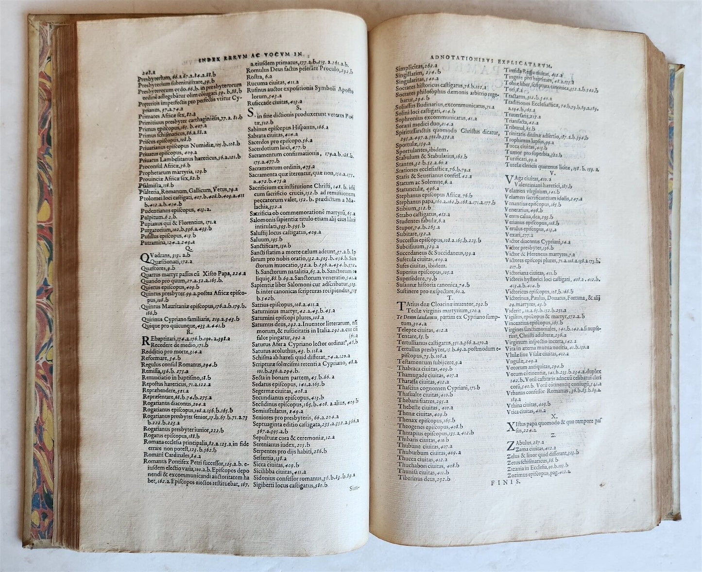 1568 WORKS of CYPRIAN Bishop of Carthage antique 16th CENTURY FOLIO VELLUM BOUND