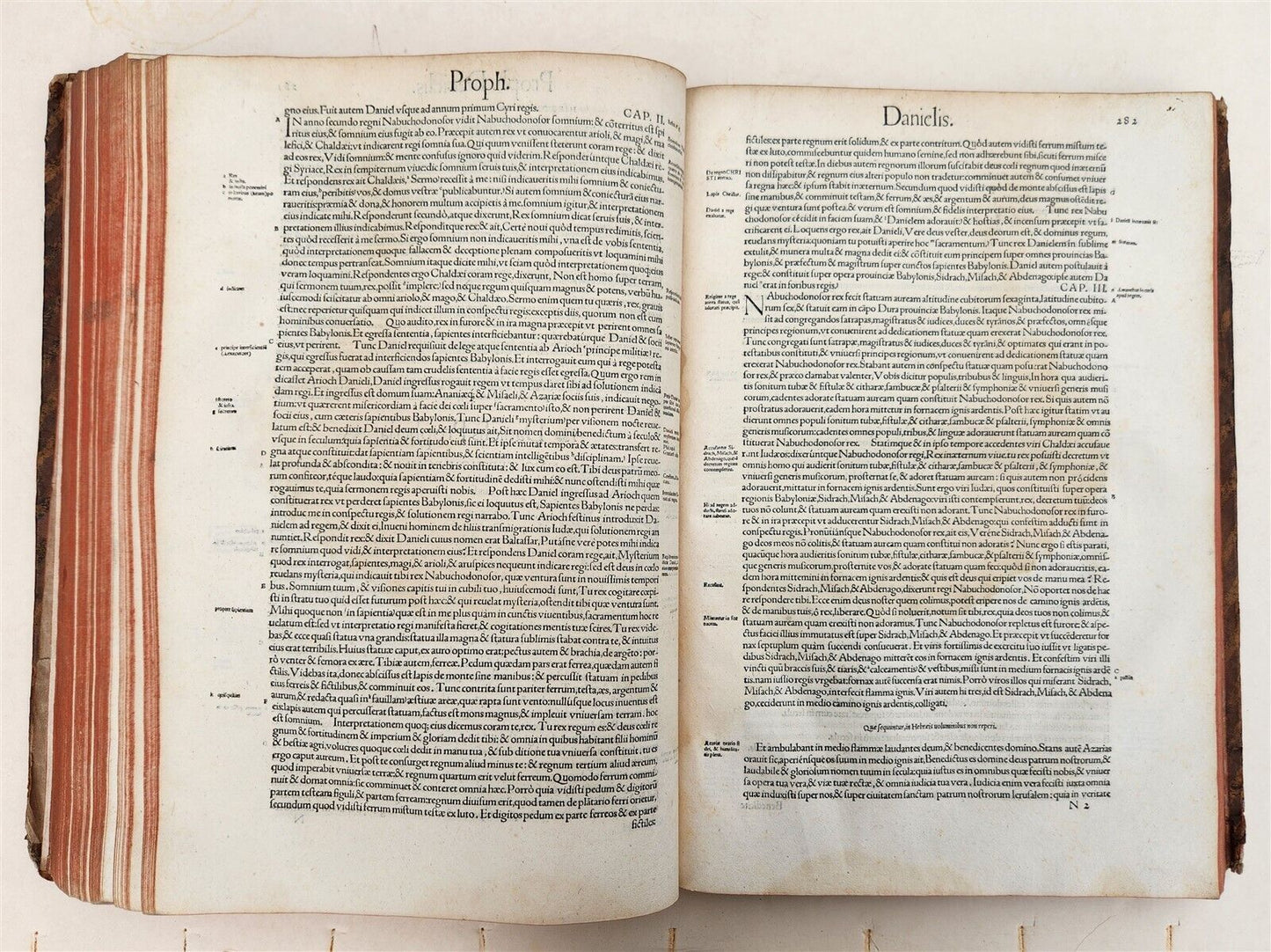 1537 BIBLE in LATIN antique FOLIO BIBLIA BREVES IN AEDEM ANNOTATIONES 16th CENT.