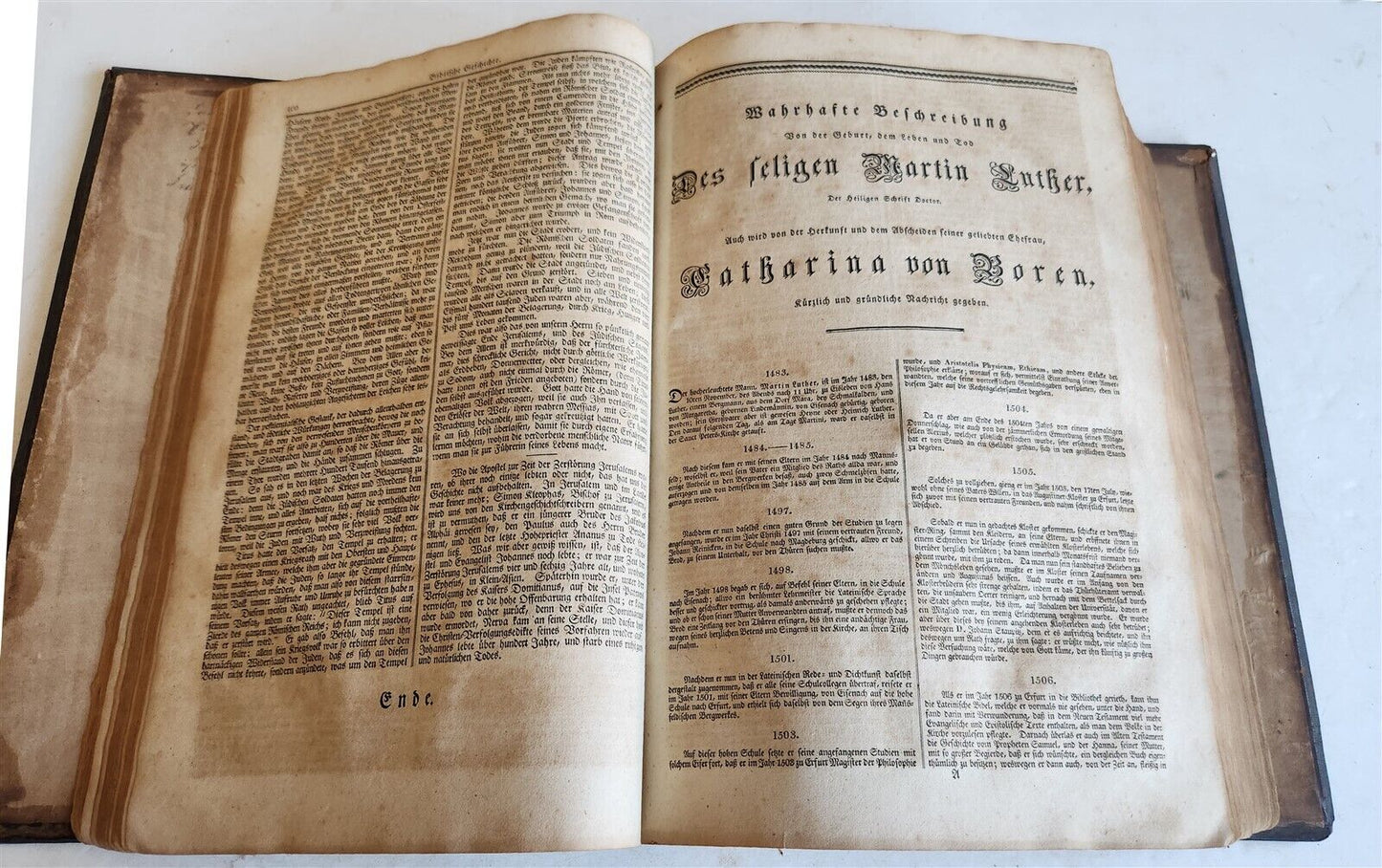 1819 BIBLE 1st Folio Ed PENNSYLVANIA GERMAN Lancaster PA JOHANN BAR antique RARE