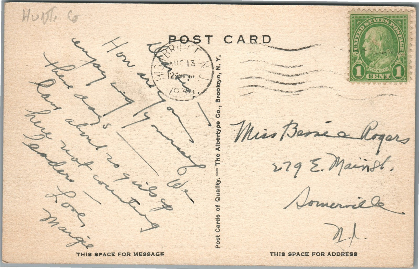 HIGH BRIDGE NJ LAKE SOLITUDE ANTIQUE POSTCARD