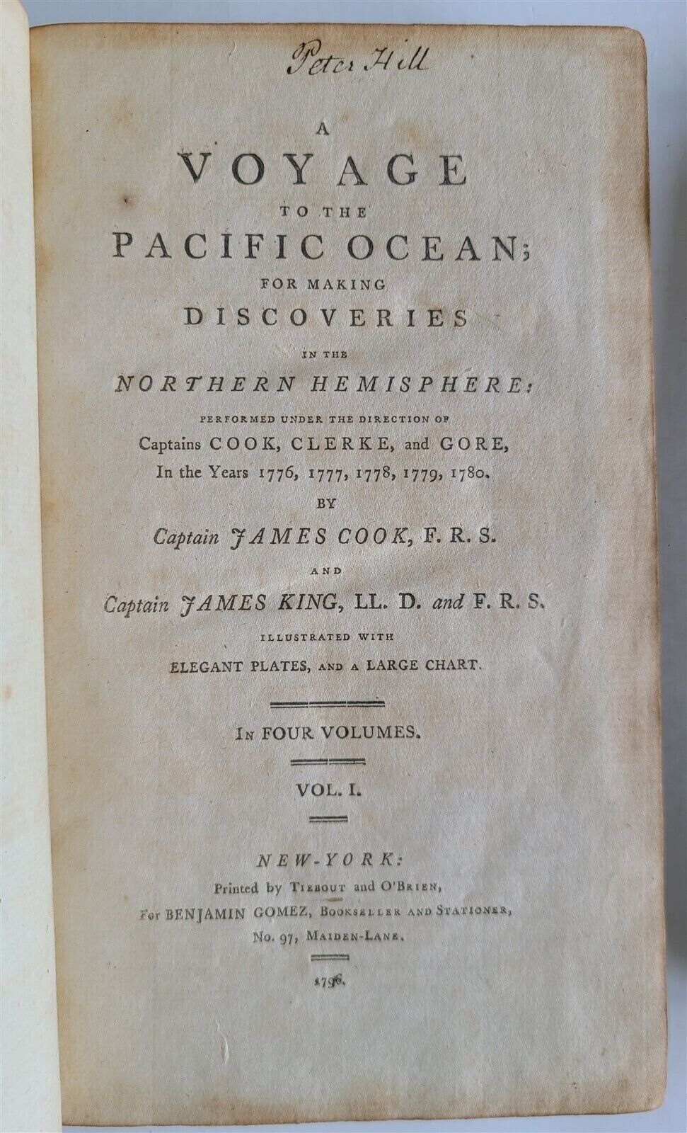 1796 VOYAGES of CAPTAIN COOK 4 vols 1st US EDITION ILLUSTRATED antique ENGLISH