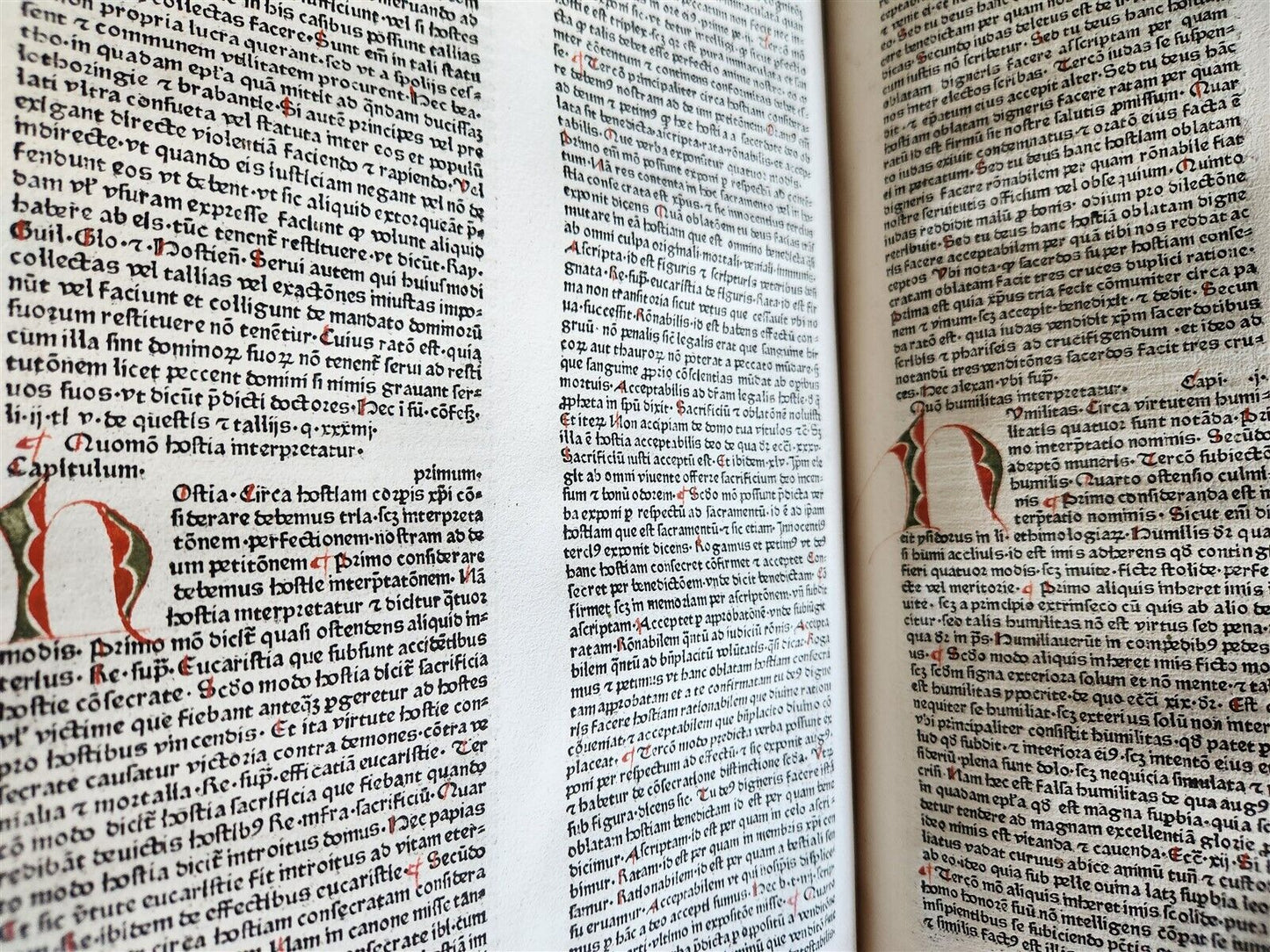 1470s INCUNABULA AMAZING 3 VOLUMES FOLIO SET antique INCUNABLE Pantheologia