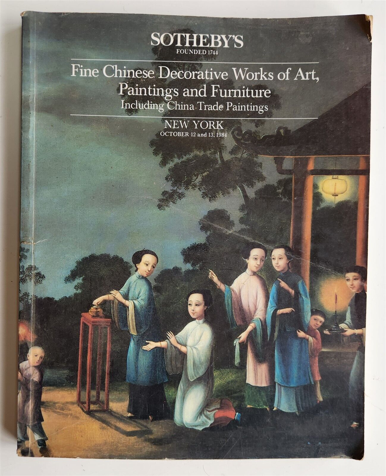 CHINESE WORKS OF ART PAINTINGS FURNITURE SOTHEBY'S AUCTION CATALOG 1984