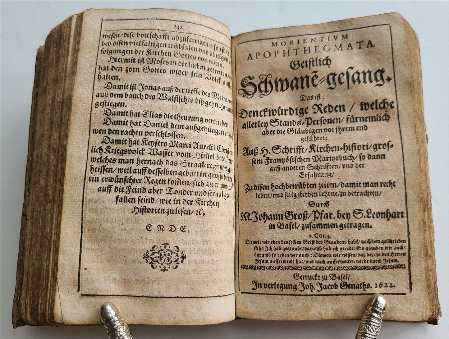 1623 WALDENSIAN CHRONICLE SWISS THEOLOGY & HISTORY antique vellum bound