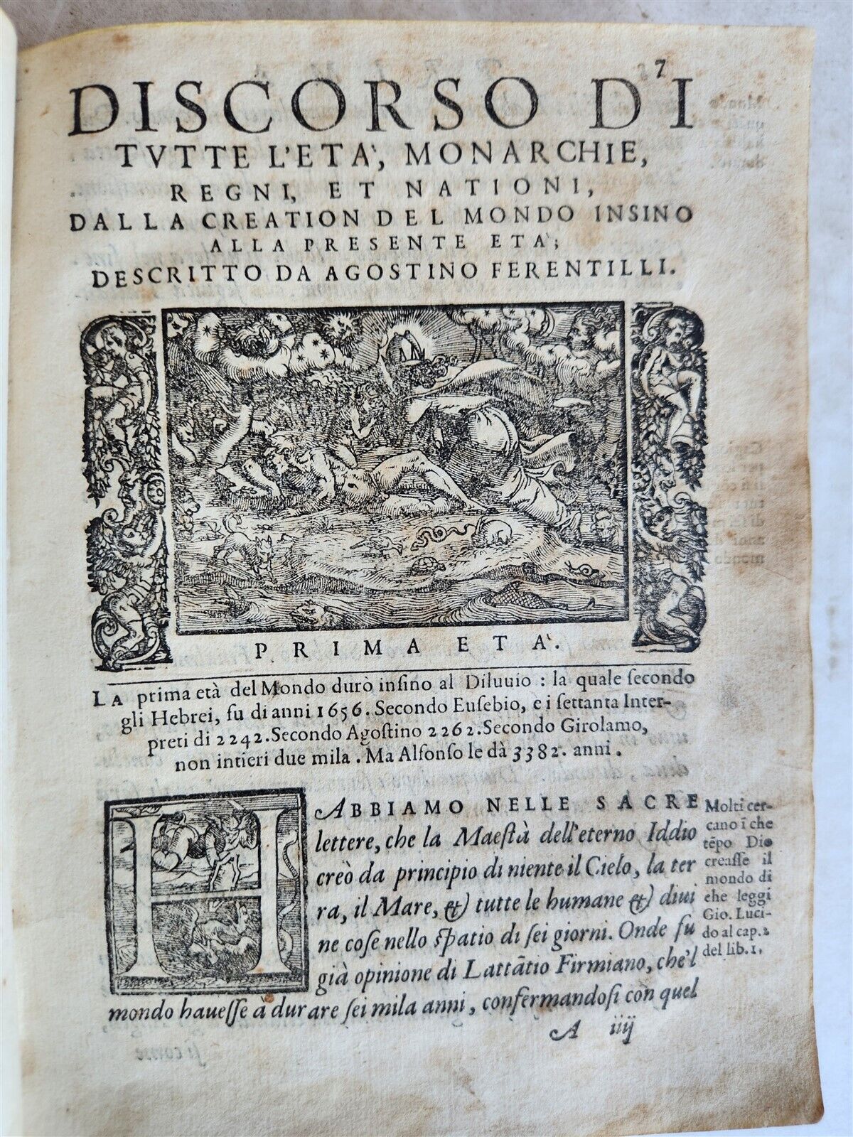 1574 ILLUSTRATED HISTORY of EMPIRES KINGDOMS & NATIONS antique VELLUM in Italian