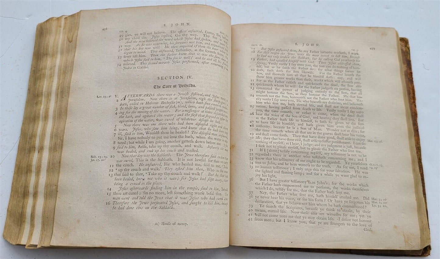 1796 FOUR GOSPELS by G. CAMPBELL antique ENGLISH BIBLE AMERICANA Philadelphia