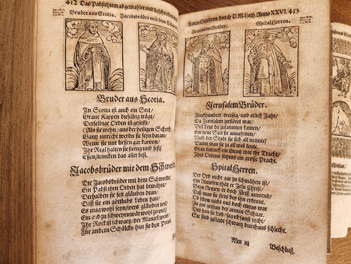 1661-1664 MARTIN LUTHER WORKS 7 FOLIO VOLS antique VELLUM in GERMAN ILLUSTRATED