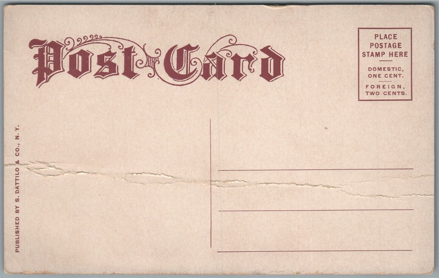 CONEY ISLAND NY LUNA PARK RED MILL ANTIQUE POSTCARD