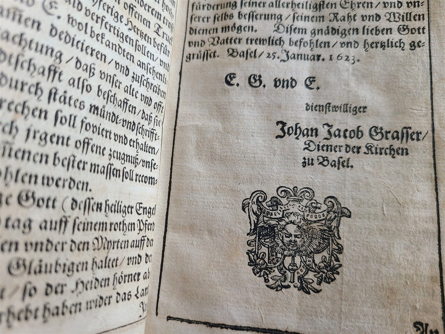 1623 WALDENSIAN CHRONICLE SWISS THEOLOGY & HISTORY antique vellum bound