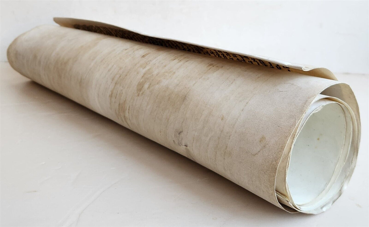 TORAH SCROLL FRAGMENT MANUSCRIPT on VELLUM antique BIBLE GENESIS 24:64 - 31:1